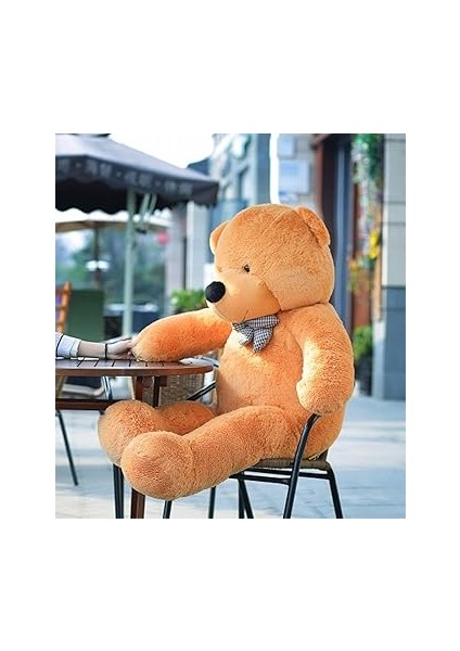 Özel Hediye - 140 cm Papyonlu Peluş Ayıcık. 140CMAYI (Kahverengi) fırsatları