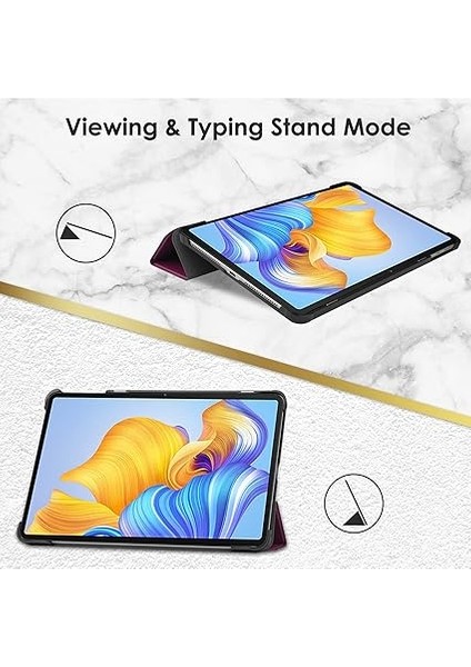 Honor Pad 8 12 Inç Tablet Için Ince Ayaklı Kılıf, Honor Pad 8 12 Inç Için Ince Hafif Koruyucu Kılıf Kapak - Mor modelleri