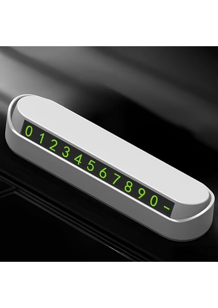 Beyaz Numaratör Araba Torpido Üstü Telefon Numaralığı (1, Beyaz)