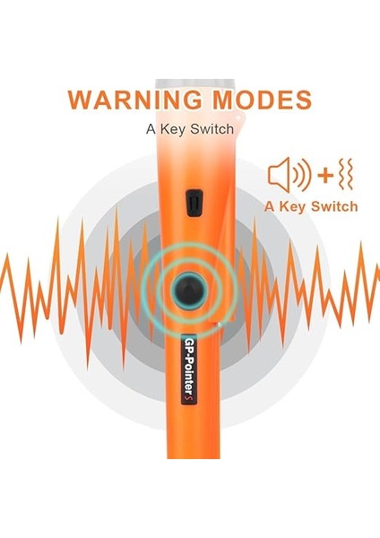 Metal Dedektörü, IP66 Su Geçirmez, Taşınabilir 360° Tarama Dedektörü, LED Işıklı ve 9 V Pil, Entegre LED Gösterge ve Alarm Işığı, Altın Hazine Avı Için, Yüksek Hassasiyet indirimleri