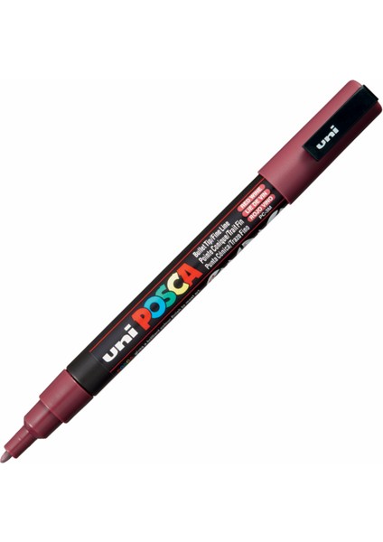 Uni-Ball Pc-3m Posca Su Bazlı Marker Ş.kırmızı 0.9