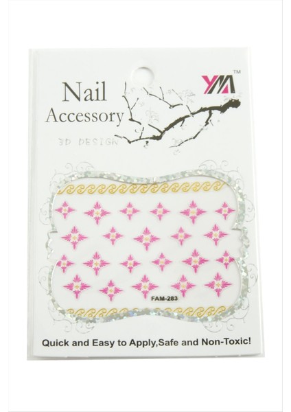 shop Çiçek Tırnak Aksesuarı Tattoo Sticker-Beyaz fiyatları