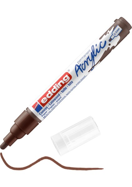Edding Orta Uçlu Akrilik Markör Çikolata Kahvesi ED5100907