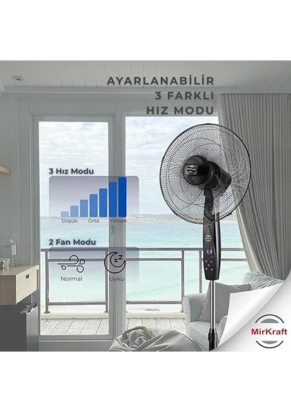 FS-40BR Stand Fan Vantilatör 16'' (Uzaktan Kumandalı) fırsatları