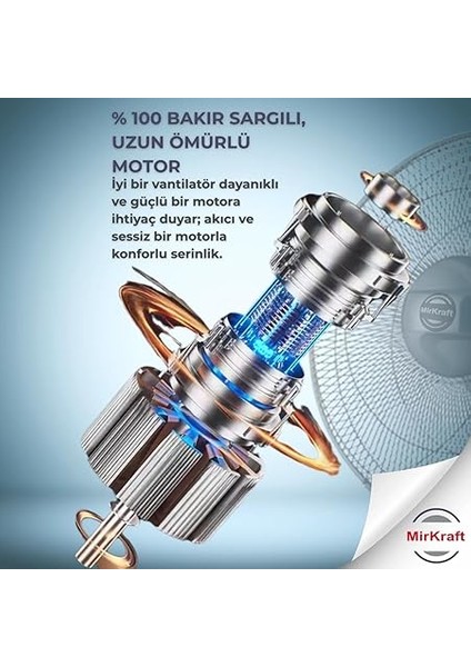FS-40BR Stand Fan Vantilatör 16'' (Uzaktan Kumandalı) indirimleri