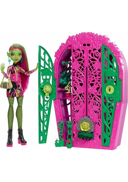 hıgh arkadaşlar™ venus mcflytrap bebek monster high arkadaşlar bahçe oyun seti, venus mcflytrap bebek, 19'dan fazla sürpriz hyt75