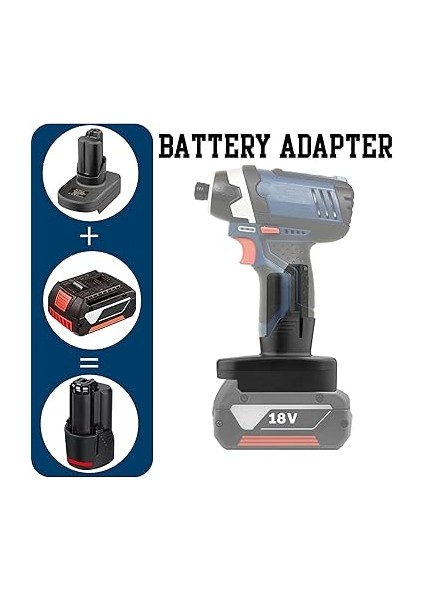 Bosch Professional 18 V System Gba 18 V Akü Için Akü Adaptörü, Bosch Professional 12 V System Gba Elektrikli Aletler ile Çalışır fırsatları