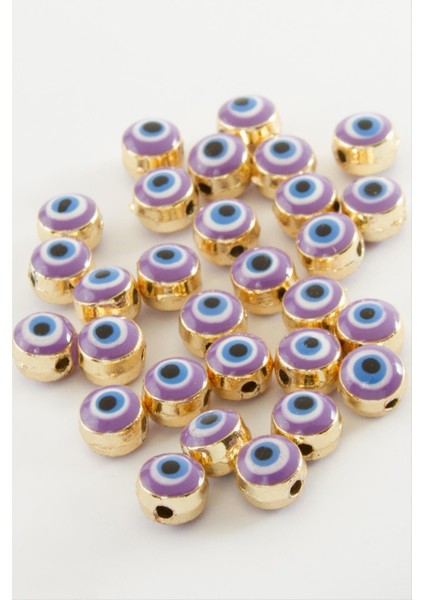 shop Nazar Mineli Bileklik ve Kolye Ucu Aparatı 1 Adet-Lila fiyatları