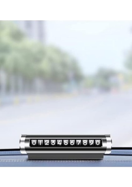 Alüminyum Kasa Çevirmeli Araç Içi Park Telefon Numaratör Park Numarası Parkmatik Araç Torpido Üstü Parktel Telefon Yazısı Siyah Onbnl fiyatları