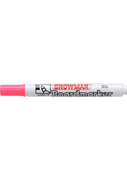 Snowman Pembe Tahta Kalemi Doldurulabilir Bg-12