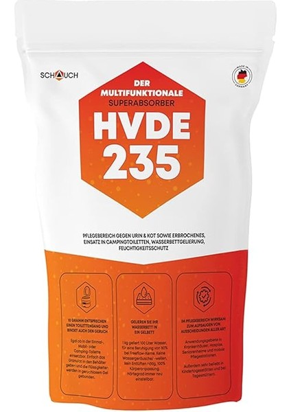 Hvde 235 Sodyum Poliakrilat Superabsorbent Polymer 1 kg fiyatları