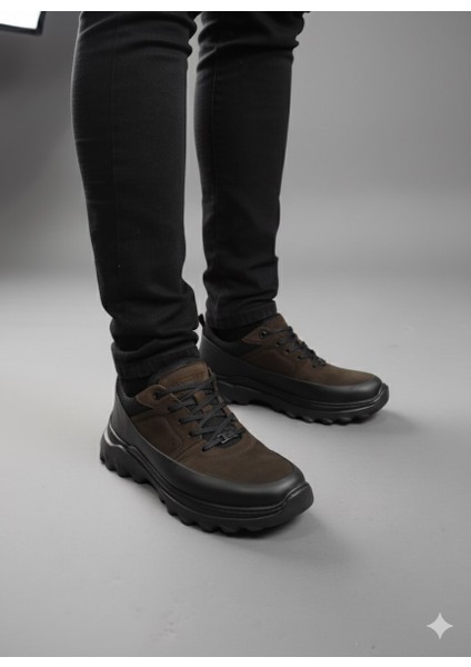 Bağcıklı Kat Deri Havuz Model Outdoor Taban Erkek Casual Ayakkabı K3256-25283 fiyatları