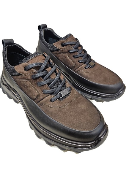 Bağcıklı Kat Deri Havuz Model Outdoor Taban Erkek Casual Ayakkabı K3256-25283 fırsatları