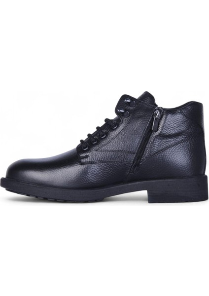 Crısso B482 Siyah Kauçuk %100 Deri Erkek Bot Ayakkabı modelleri
