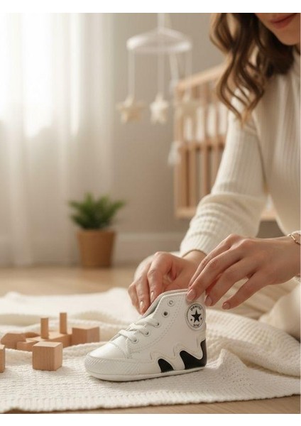 Erkek Bebek Spor Ayakkabı Görünümlü Patik