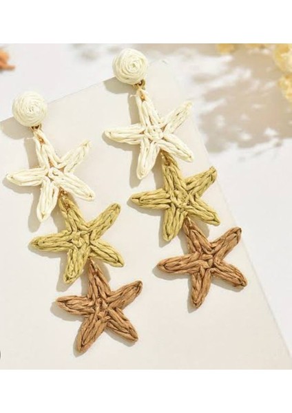 Hasır Yıldız Küpe