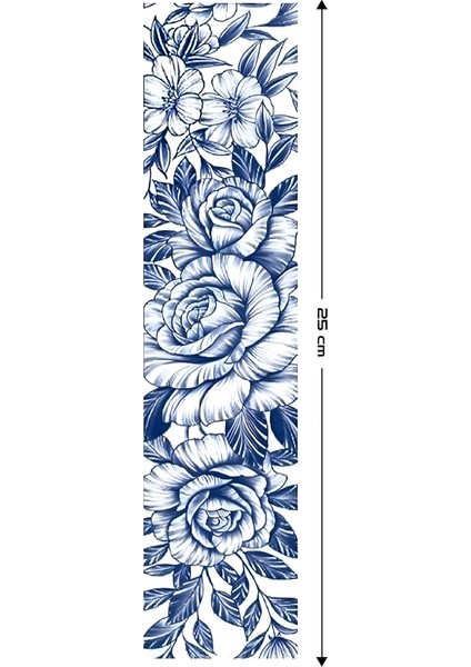 1 Ay Kalıcı Şerit Dövme Kol Bacak Bilek Vücut Dövmesi Armband Tattoo modelleri