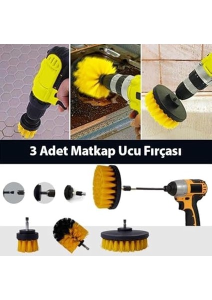 Profesyonel 26 Parça Araç Banyo Lavabo Detaylı Temizleme Matkap Uç Fırça Araç Temizlik Seti modelleri