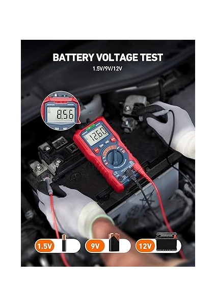 M4K0R 4000 Trms Dijital Multimetre, Voltmetre, Polimetre, Ac/dc Akım, Ac/dc Gerilim, Direnç, Frekans, Kapasitans, Süreklilik, Test Diyotları Için Test Cihazı Sayımları modelleri