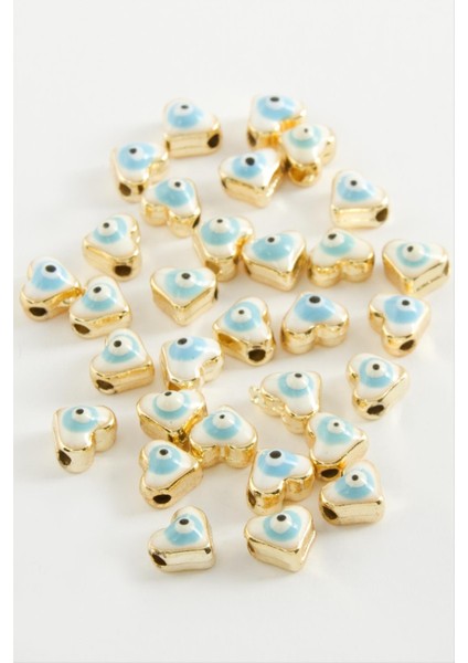 shop Kalp Mineli Bileklik ve Kolye Ucu Aparatı 1 Adet-Açık Mavi fiyatları