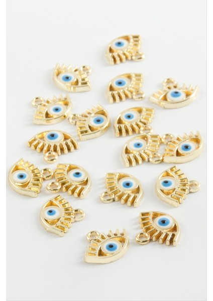 shop Göz Tek Kulp Mineli Bileklik ve Kolye Ucu Aparatı 1 Adet-Sarı fiyatları