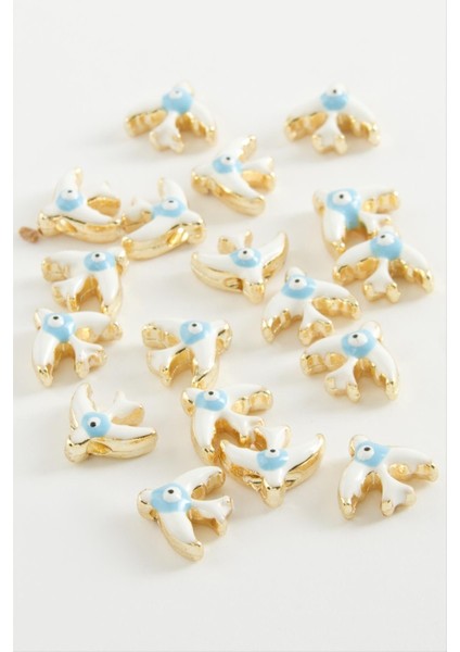 shop Anka Kuşu Mineli Bileklik ve Kolye Ucu Aparatı 1 Adet-Beyaz fiyatları