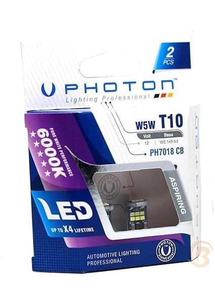 Büyük Dipsiz LED Beyaz T10 W5W 18LED 12V 6000K 2'li fırsatları