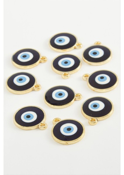 shop Nazar Tek Kulplu Mineli Bileklik ve Kolye Ucu Aparatı 1 Adet-Lacivert