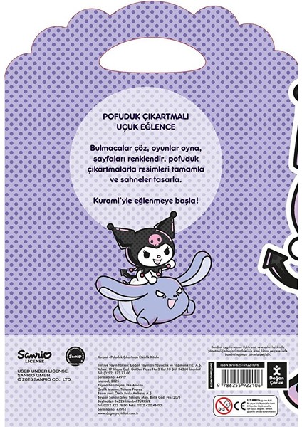 Kuromi - Pofuduk Çıkartmalı Etkinlik Kitabı modelleri