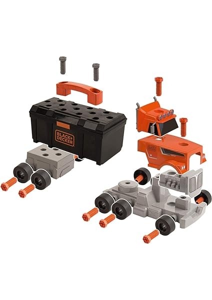 360175, Black &amp; Decker Vinçli Kamyon, Oyuncak Alet Çantası, Black &amp; Decker Crane Truck fırsatları