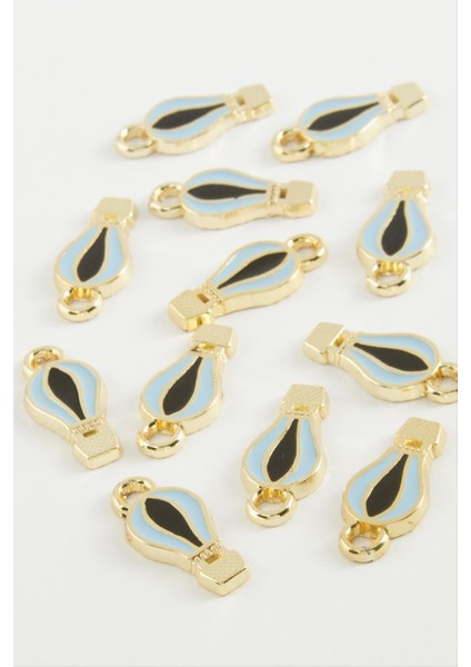 shop Balon Tek Kulplu Mineli Bileklik ve Kolye Ucu Aparatı 1 Adet-Mavi