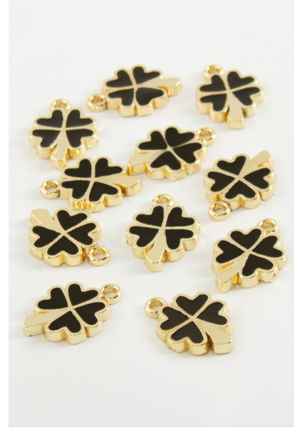 shop Yonca Tek Kulplu Mineli Bileklik ve Kolye Ucu Aparatı 1 Adet-Siyah fiyatları