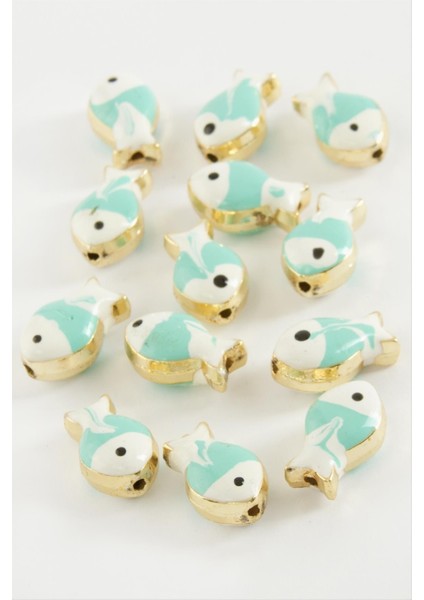 shop Balık Mineli Bileklik ve Kolye Ucu Aparatı 1 Adet-Turkuaz fiyatları