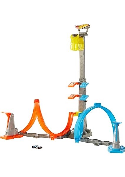Wheels Dikey Uçuş Heyecanı Pist Seti Hot Wheels Dikey Uçuş Heyecanı Pist Seti, 5-10 Yaş Arası Çocuklar Için GRW39 GRW39 indirimleri