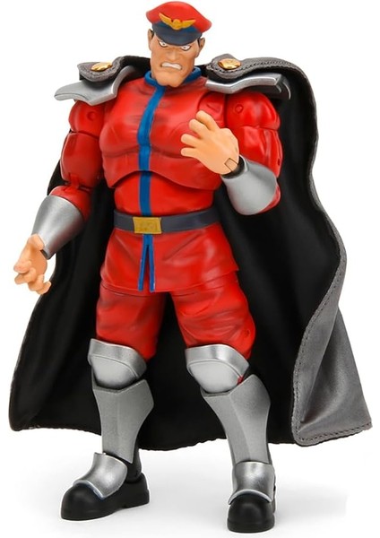 Toys Street Fighter Figür M. Bison (15 Cm) - Street Fighter 2'den Hareketli Koleksiyon ve Aksiyon Figürü: The Final Challengers, Alternatif Başlı, Eller ve Aksesuarlı, 13 Yaşından Itibaren