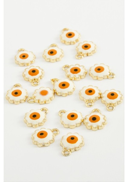 shop Çiçek Nazar Tek Kulplu Mineli Bileklik ve Kolye Ucu Aparatı 1 Adet-Turkuaz