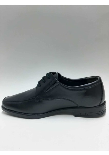 Hakiki Deri Bağcıklı Topuklu Esnek Kauçuk Taban Siyah Renk Kışlık Erkek Ayakkabı C-32251765HSA modelleri