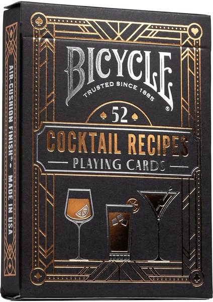 Kokteyl Oyun Kartları, Eski Moda, Margarita, Moskova Katırı, Daiquiri ve Mojito Kokteyl Tarifleri, 1 Güverte Içeren 52 Kokteyl Tarifi Içerir