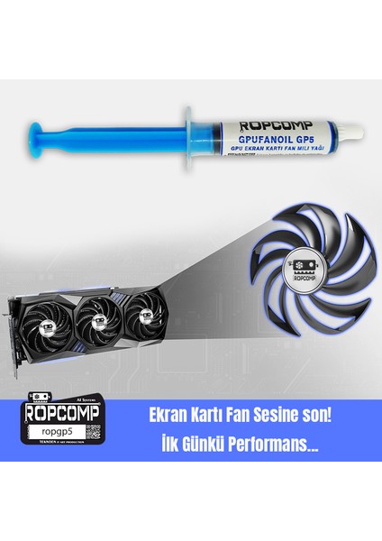 Gpufanoil Gpu Ekran Kartı Fan Mili Yağı Gp5 modelleri