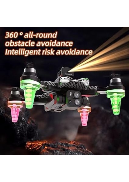 Işıklı C19S Karbon Fiber Profesyonel Taşınabilir Drone 4K Hd Çift Kamera fiyatları