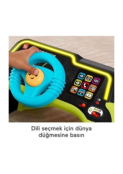 Eğlen ve Öğren Ilk Arabam Fisher-Price Eğlen ve Öğren Bebek ve Yürüme Çağındaki Çocuklar Için Birden Fazla Dil Desteğine Sahip Eğitici Ilk Arabam Aktivite Merkezi HYR91 modelleri