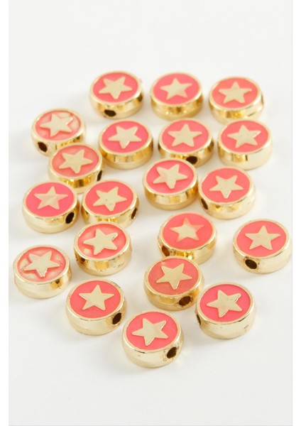 shop Yıldız Mineli Bileklik ve Kolye Ucu Aparatı 1 Adet-Pembe fiyatları