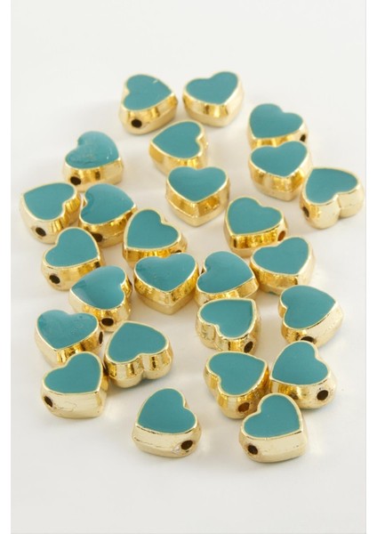 shop Kalp Mineli Bileklik ve Kolye Ucu Aparatı 1 Adet-Turkuaz fiyatları