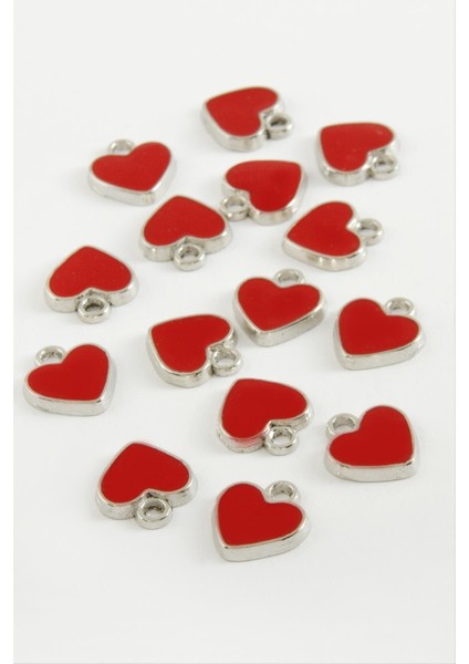 shop Kalp Mineli Bileklik ve Kolye Ucu Aparatı 1 Adet-Siyah