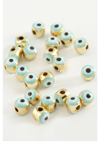 shop Nazar Mineli Bileklik ve Kolye Ucu Aparatı 1 Adet-Su Yeşili