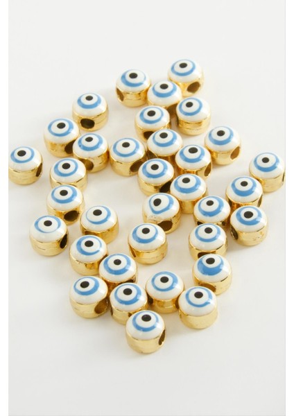 shop Nazar Mineli Bileklik ve Kolye Ucu Aparatı 1 Adet-Beyaz fiyatları