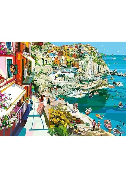 1500 Parçalı Puzzle Romantik Sahil, Renkli modelleri