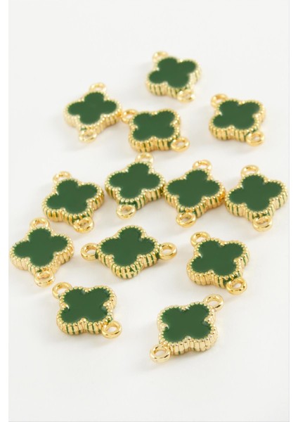 shop Çiçek Çift Kulplu Mineli Bileklik ve Kolye Ucu Aparatı 1 Adet-Yeşil fiyatları