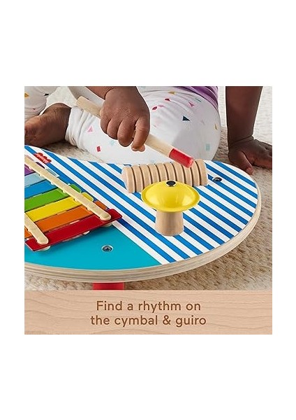 Ahşap Müzik Keyfi 3 Ahşap Parçadan Oluşan Fisher-Price Ahşap Müzik Keyfi ve Oyuncak Perküsyon Enstrümanları HXT91 indirimleri