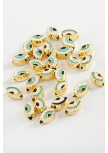 shop Göz Mineli Bileklik ve Kolye Ucu Aparatı 1 Adet-Turkuaz fiyatları